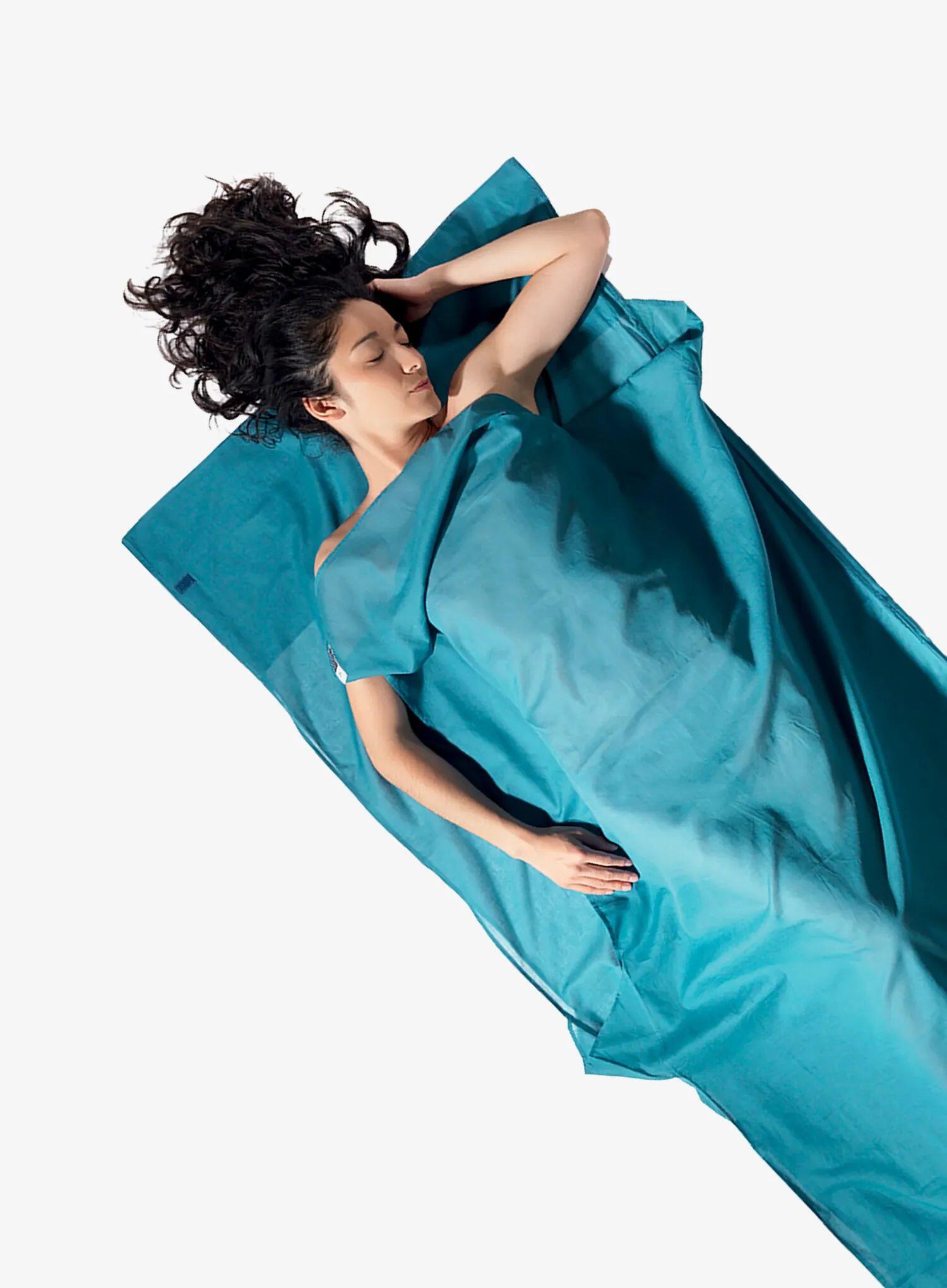 Wkładka do śpiwora Cocoon TravelSheet-Insect Shield-Egyptian Cotton-laguna blue 4/4