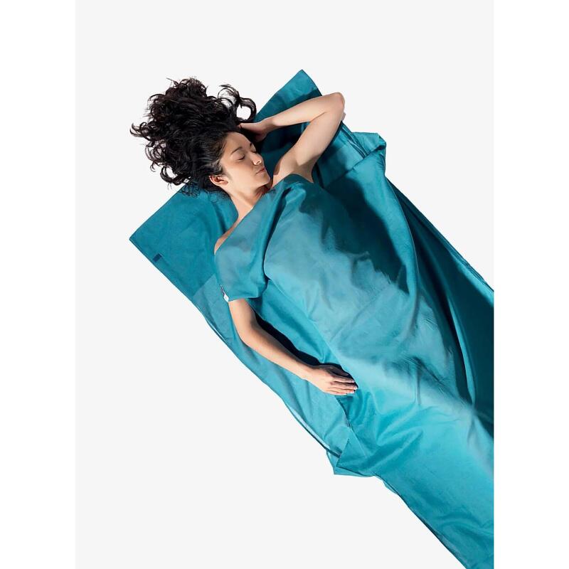 Wkładka do śpiwora Cocoon TravelSheet-Insect Shield-Egyptian Cotton-laguna blue