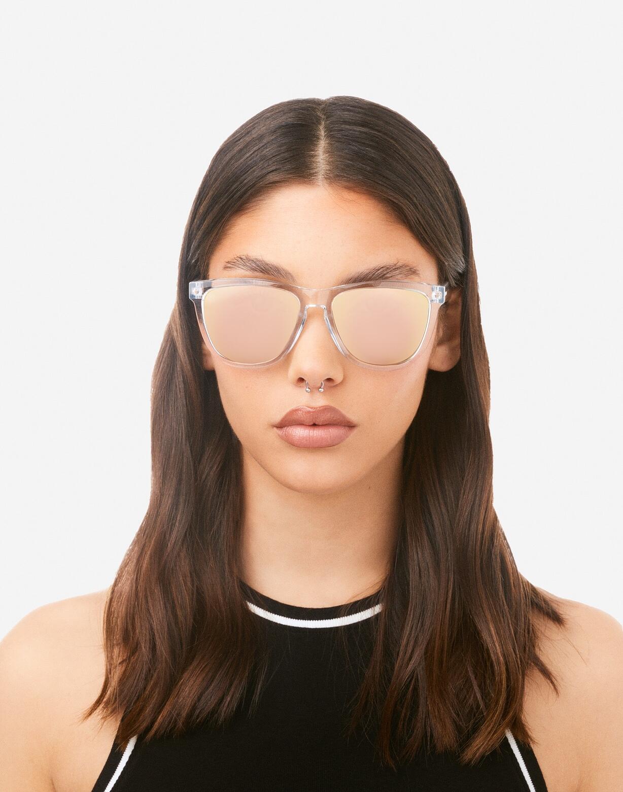 HAWKERS Lunettes de Soleil Homme et Femme POLARIZED AIR ROSE GOLD ONE RAW 6/8