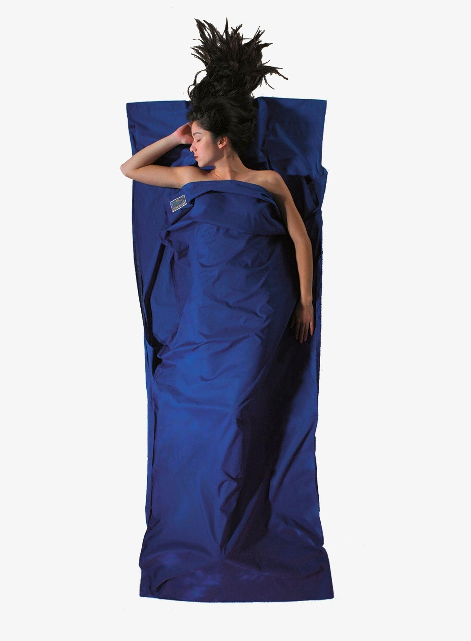 Wkładka do śpiwora Cocoon TravelSheet - Cotton - ultramarine blue 4/5
