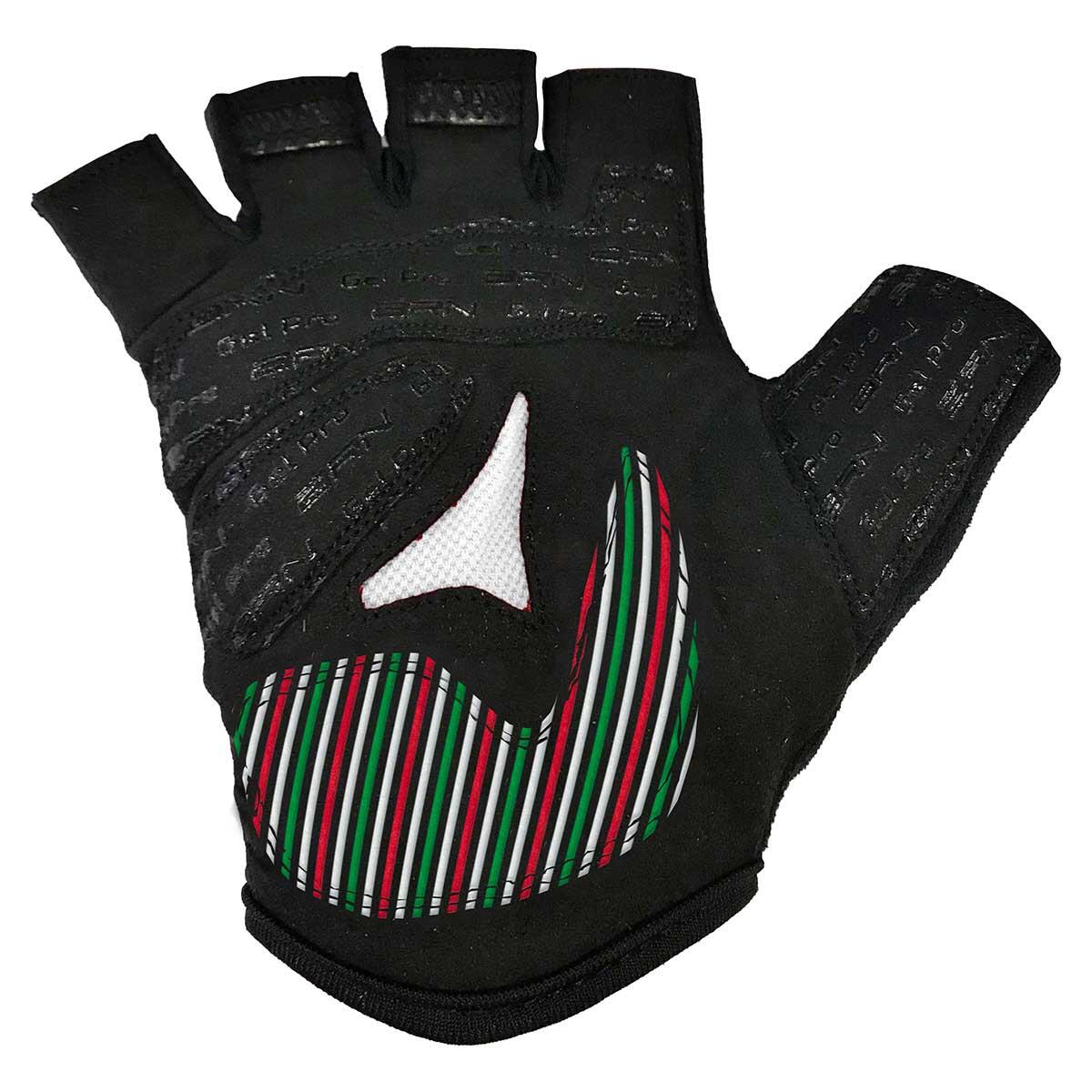 Guanti BRN Gel Pro Line neri/bandiera italiana, taglia XXL 2/2