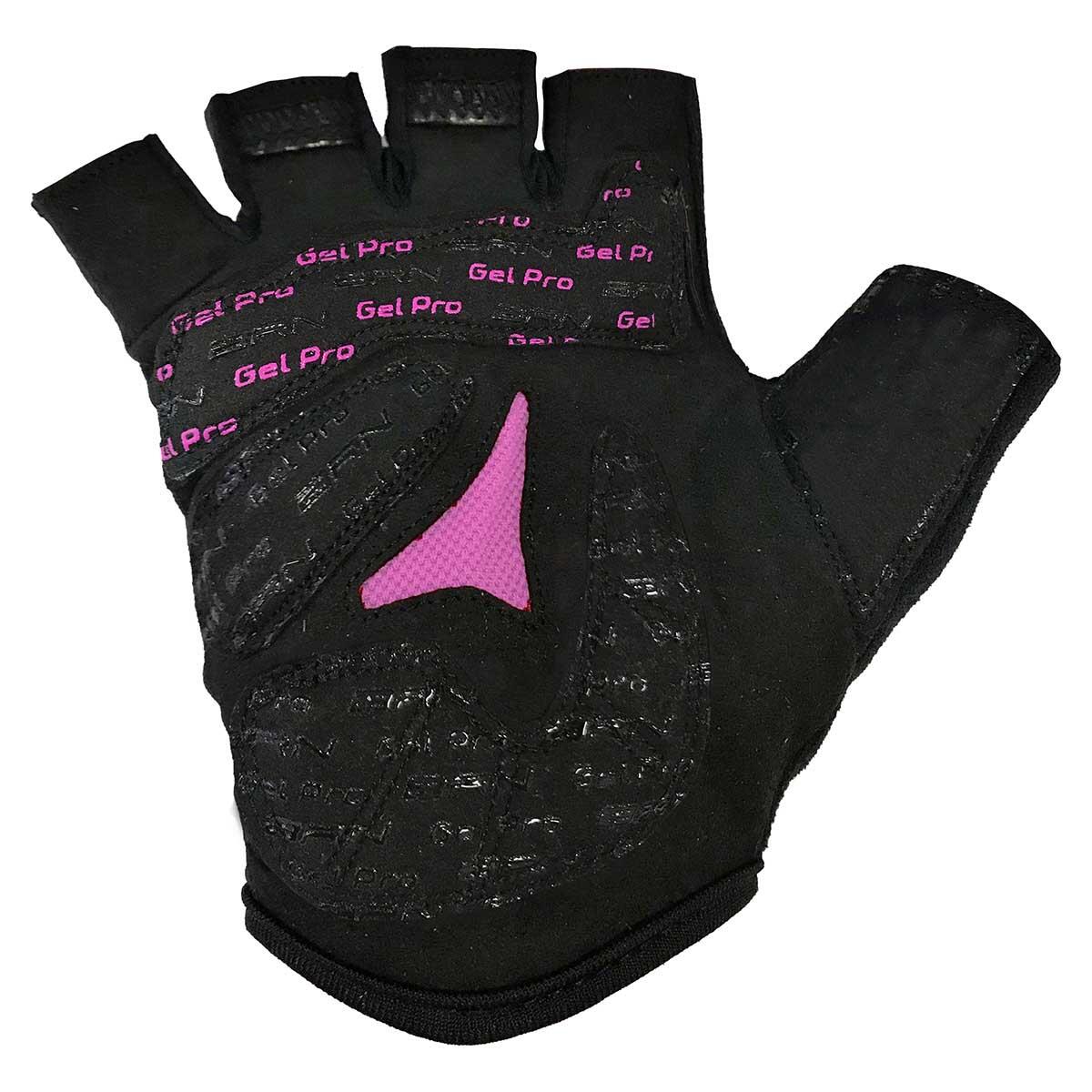 Guanti BRN Gel Pro Bend neri/fucsia fluo, taglia L 2/2