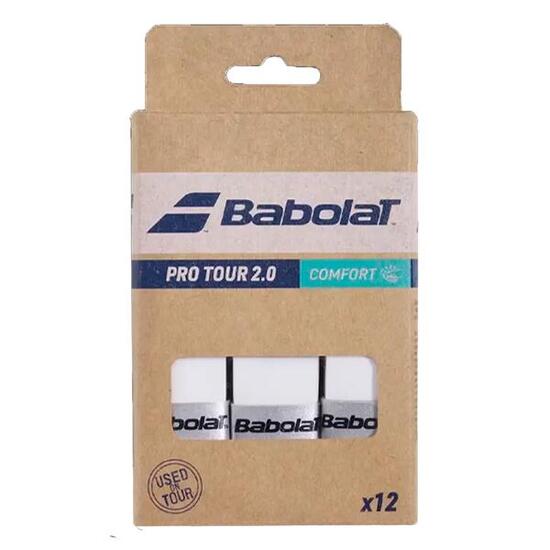 Overgrip Babolat Pro Tour 2.0 Comfort Bianco (Pacchetto x12)