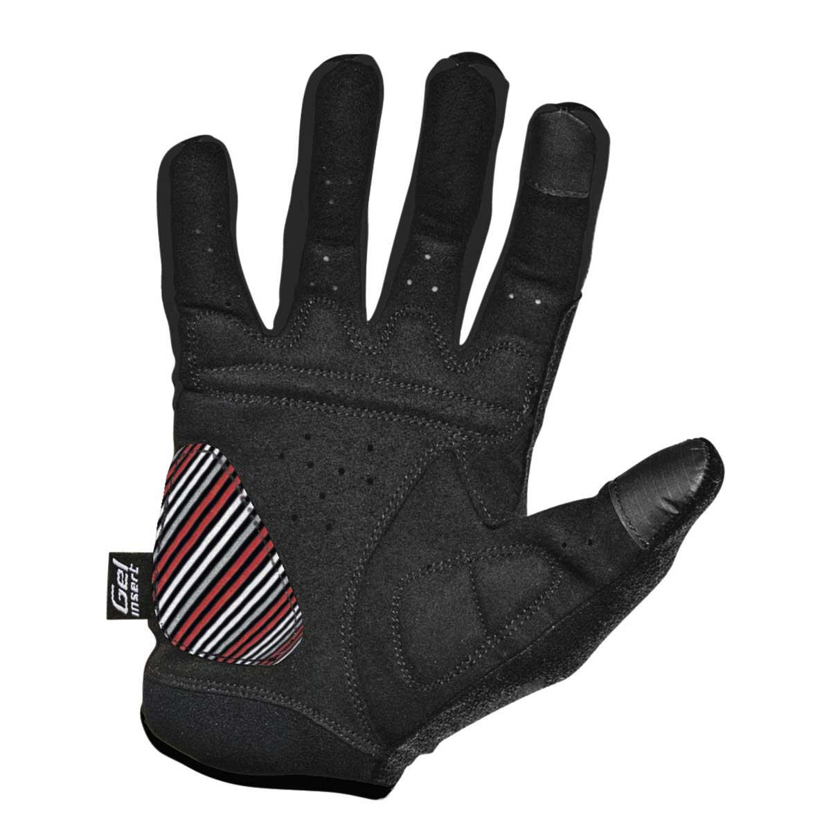 Gants BRN Gel Pro Touch Line noirs/rouges 2/2