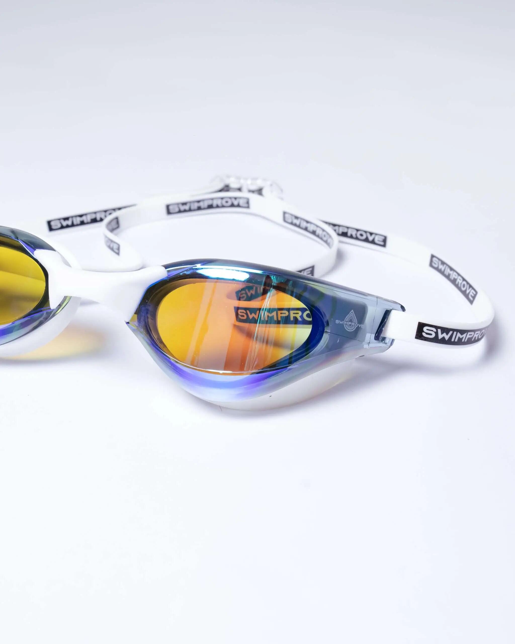 Swimprove Velocity Premium occhialini lenti a specchio blu 2/7