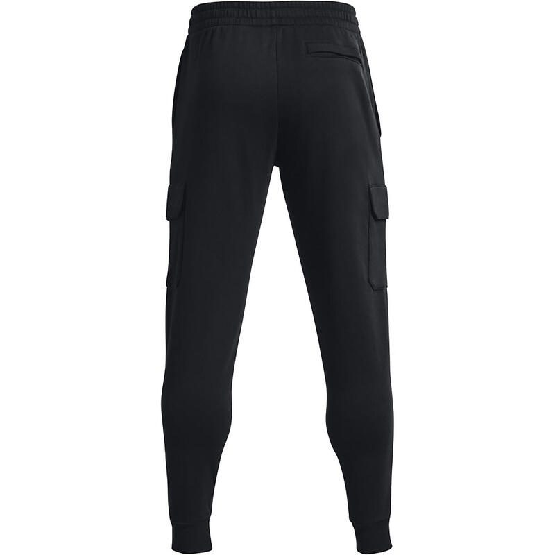 Pantaloni barbati Under Armour Rival Fleece Cargo, Negru