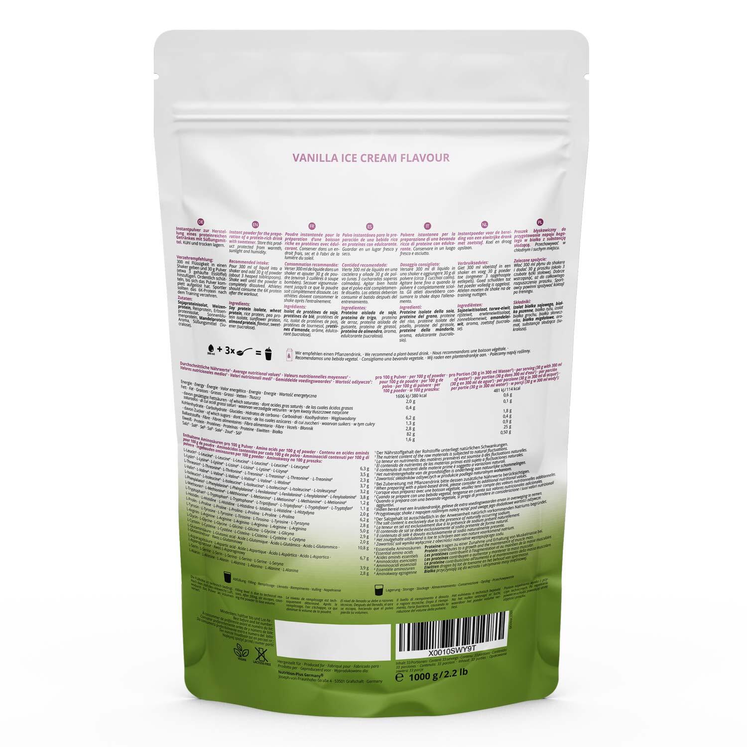 Proteinpulver 6K 1000g - Vanilla Ice-Cream 2/5
