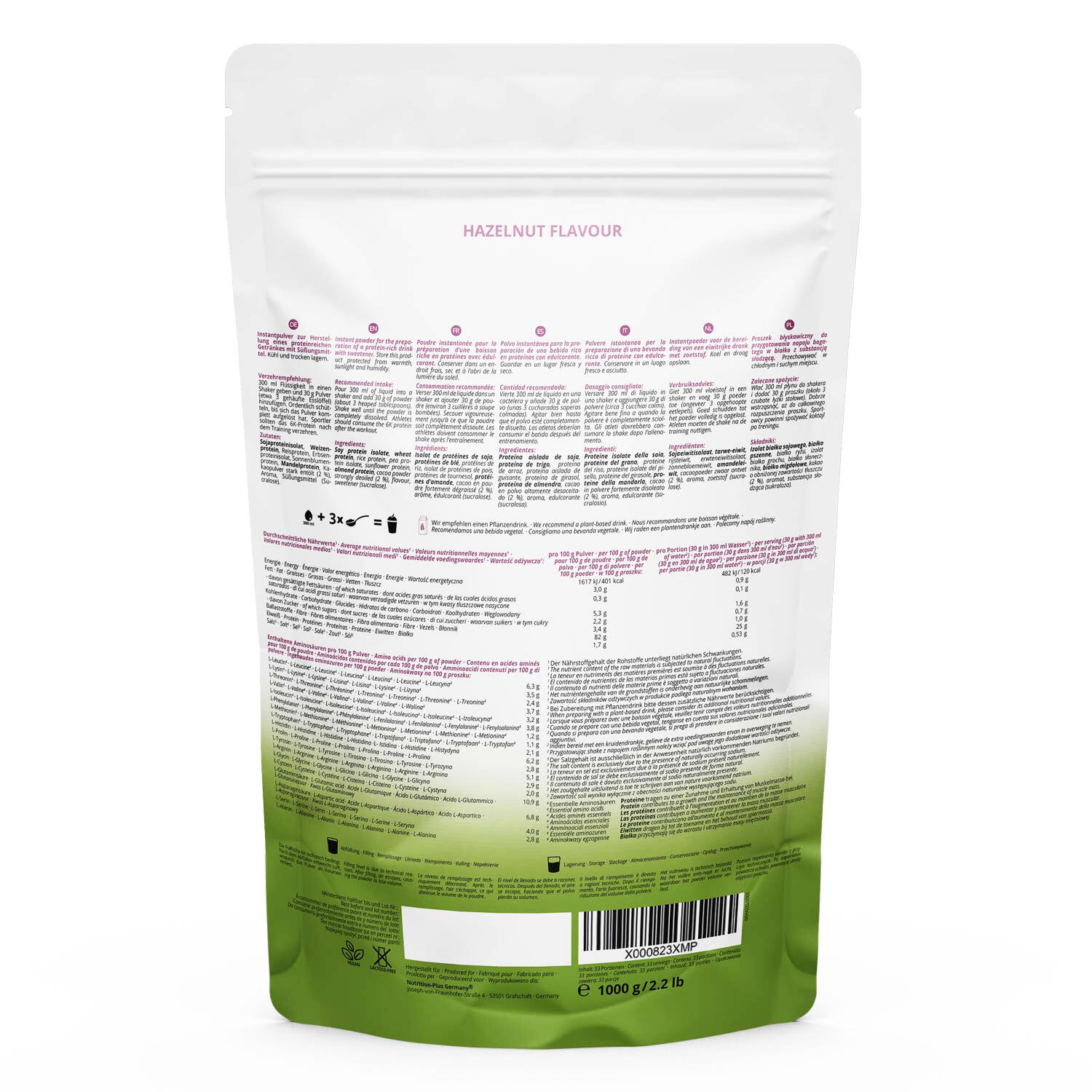 Proteinpulver 6K 1000g - Hazelnut 2/5