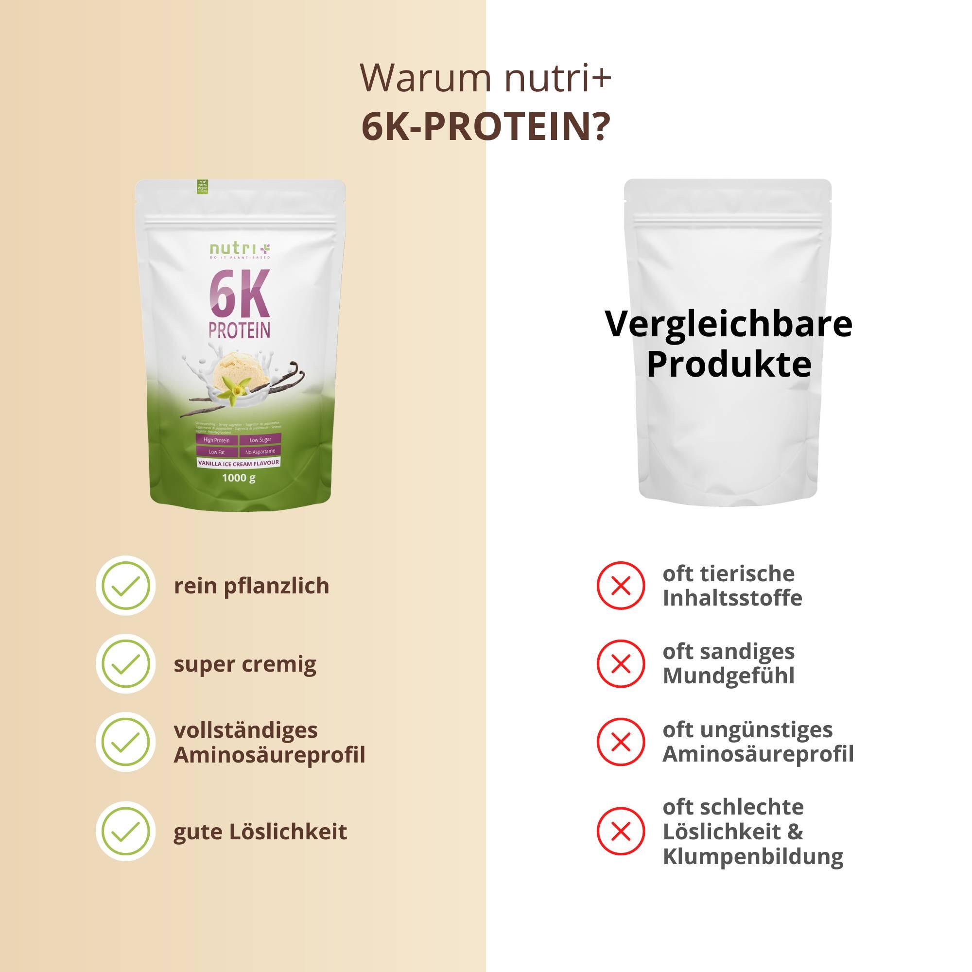 Proteinpulver 6K 1000g - Vanilla Ice-Cream 5/5
