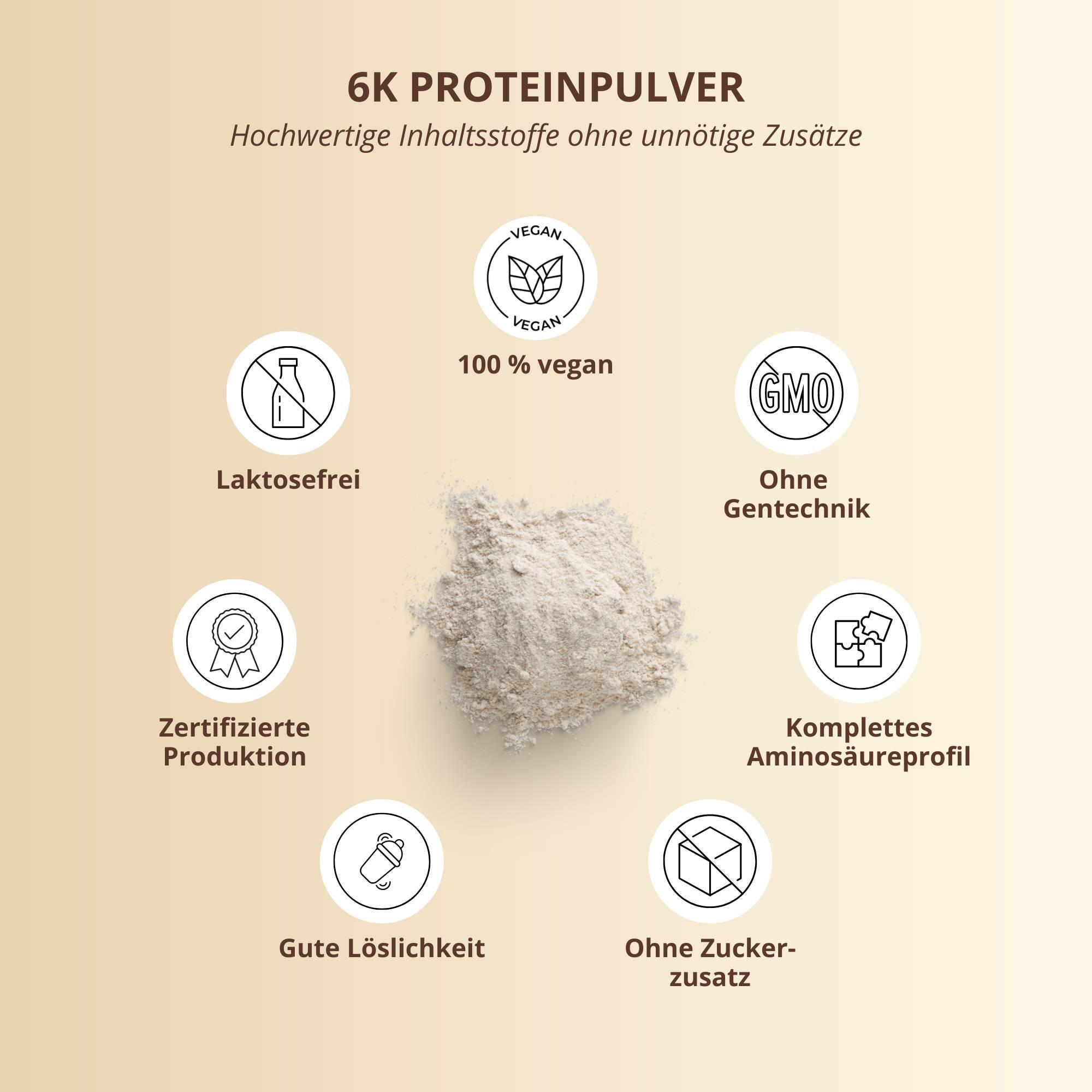 Proteinpulver 6K 1000g - Vanilla Ice-Cream 4/5