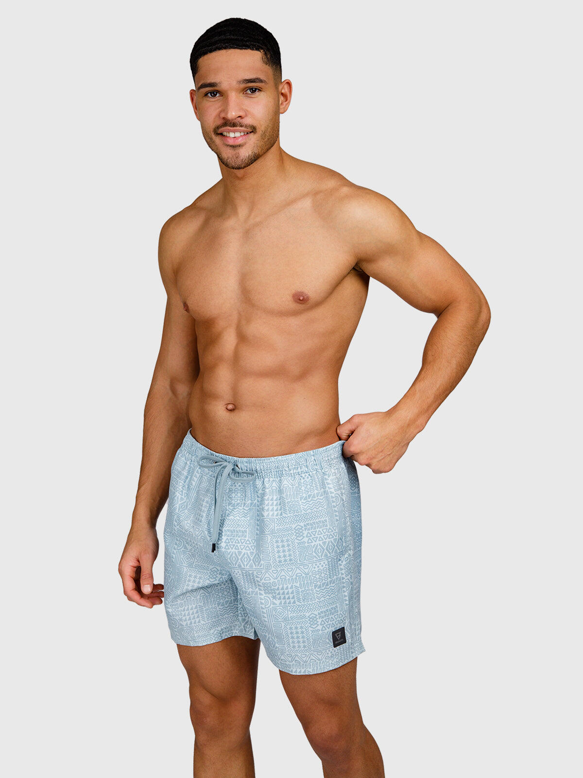 Helios-Print Heren Zwembroek Watersport Met Zakken Mist - Print 6/7