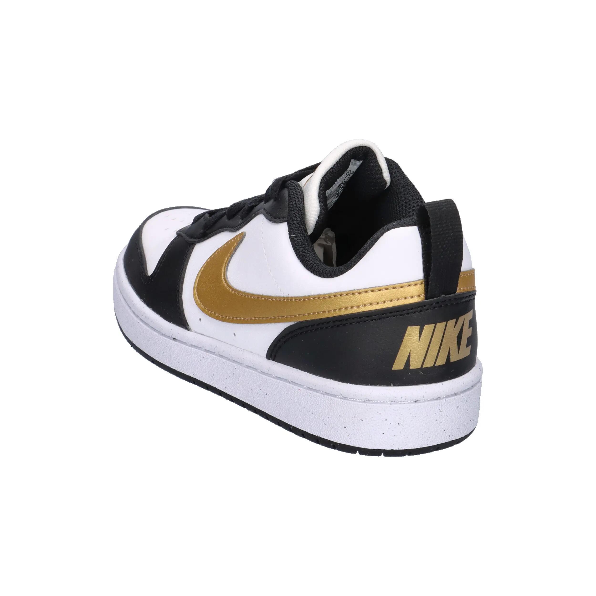 Zapatillas Nike Court Borough Low Recraft Negro/Dorado metálico 4/7