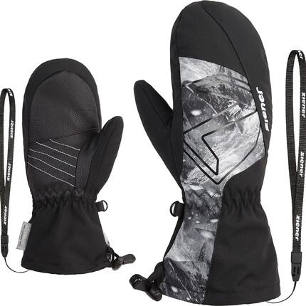Gants et Moufles ZIENER Lavalino AS JR-9 ans - 134 cm-Noir/gris