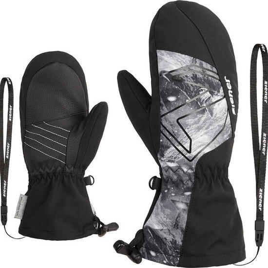 Gants et Moufles ZIENER Lavalino AS JR-9 ans - 134 cm-Noir/gris