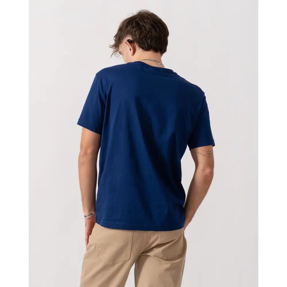 Crop top T-shirt REG SHIELD SS T-SHIRT HEREN Blauw 2/5