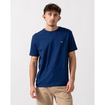 Crop top t-shirt reg shield ss t-shirt heren blauw