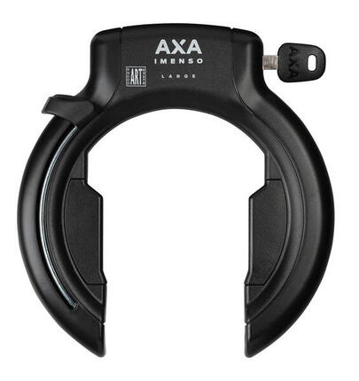 AXA Imenso Large Ringslot Zwart - Hoogwaardige Beveiliging voor Fietsen