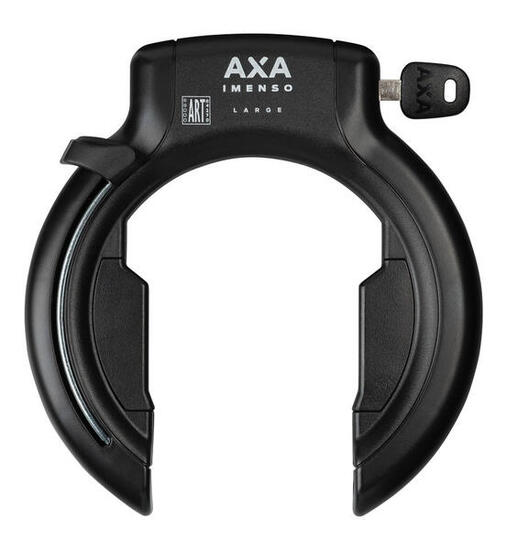 AXA Imenso Large Ringslot Zwart - Hoogwaardige Beveiliging voor Fietsen