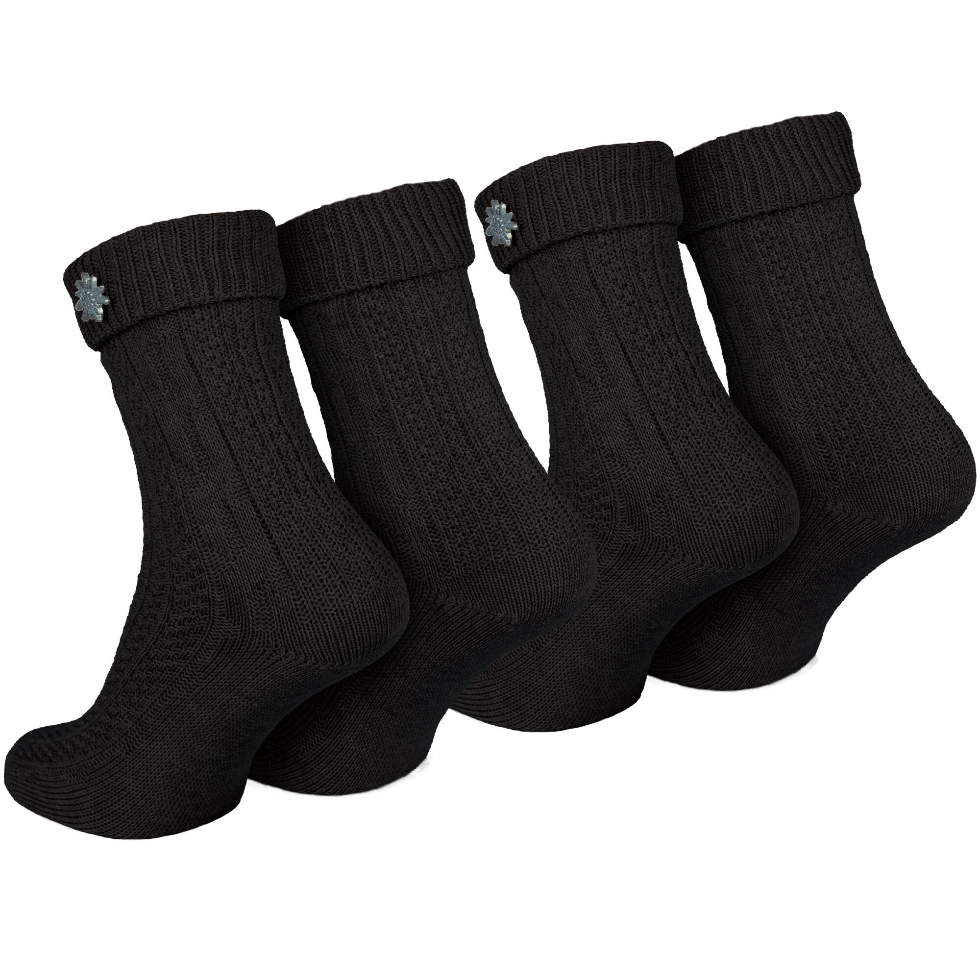 Trachtensocken 2 Paar – Schoppersocken Damen & Herren Oktoberfest Schwarz-35/38 7/7