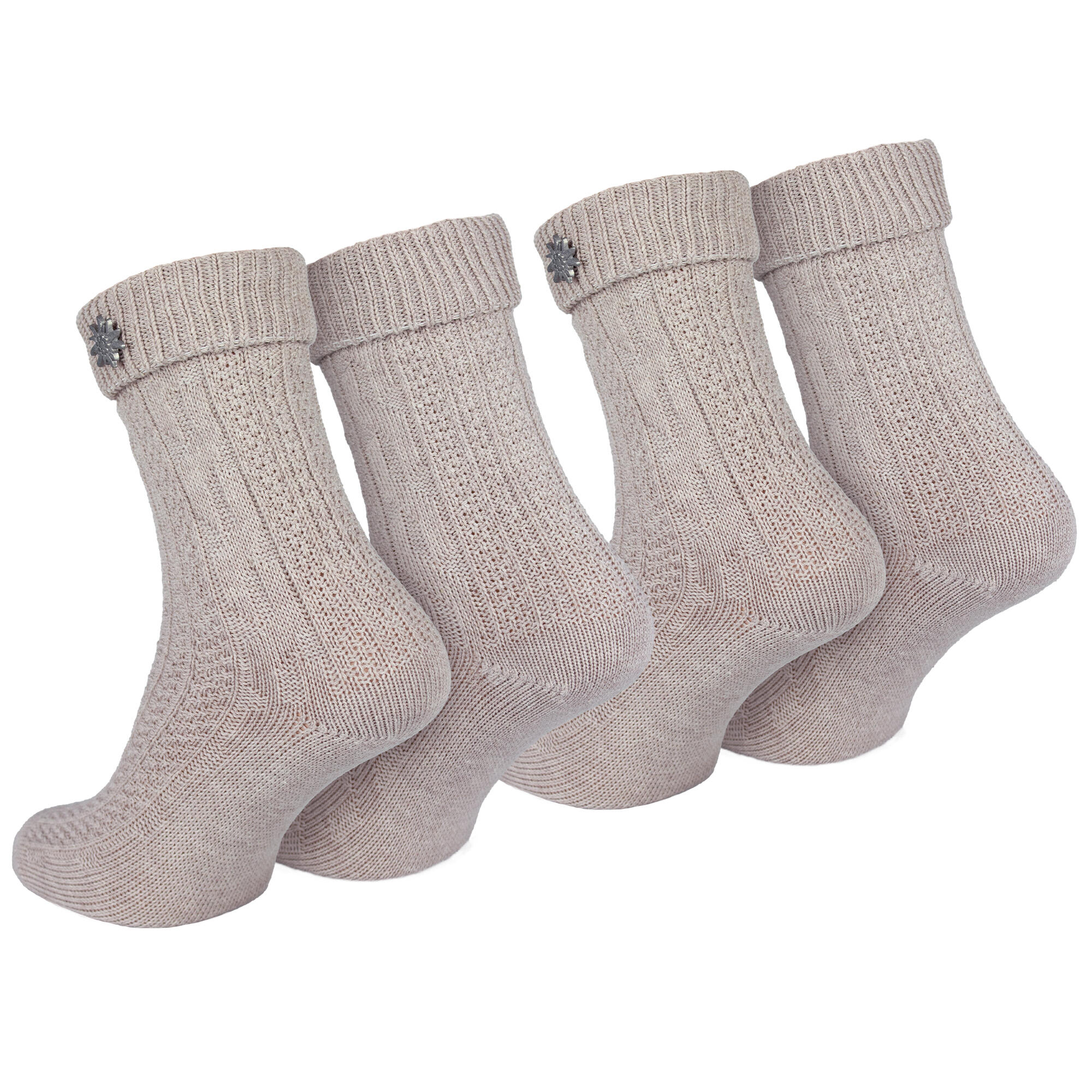 Trachtensocken 2 Paar – Schoppersocken Damen & Herren Oktoberfest Beige-43/46 7/7
