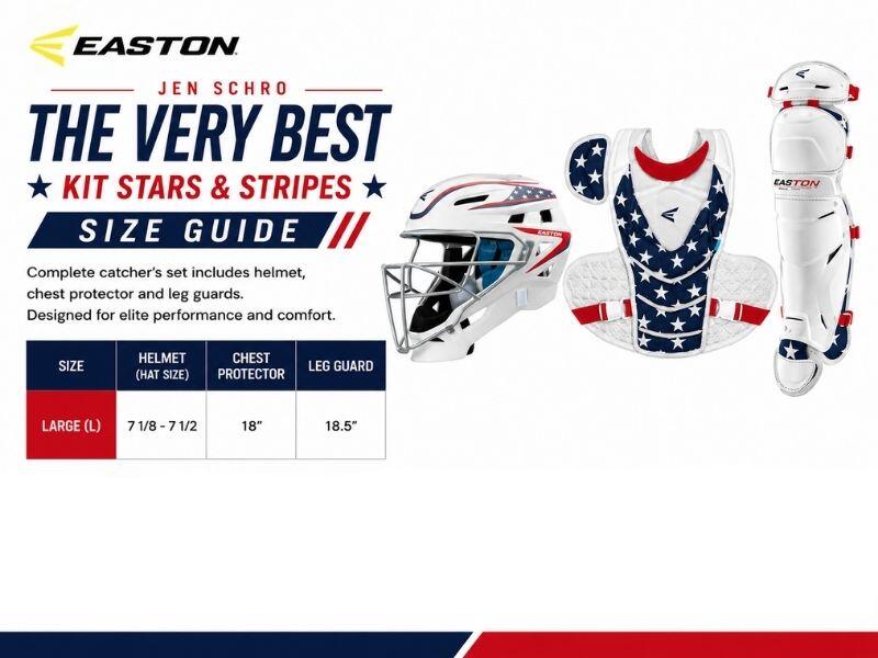 Easton Jen Schro THE VERY BEST Kit Stars & Stripes L Size Baseball/Softball 2/2