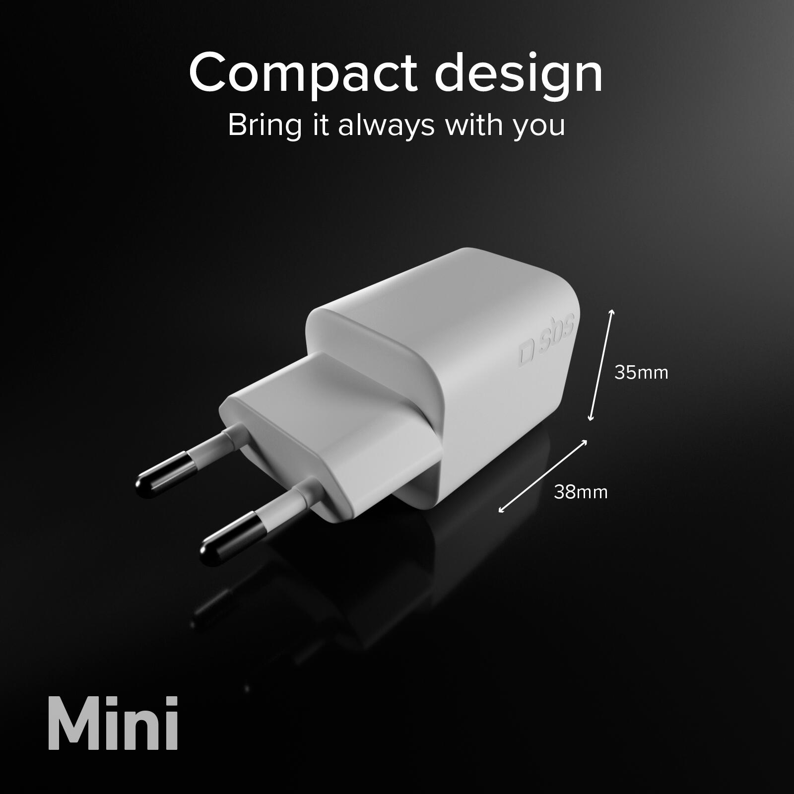 Kit caricatore 30W GaN con cavo USB‑C 1.5m 6/7