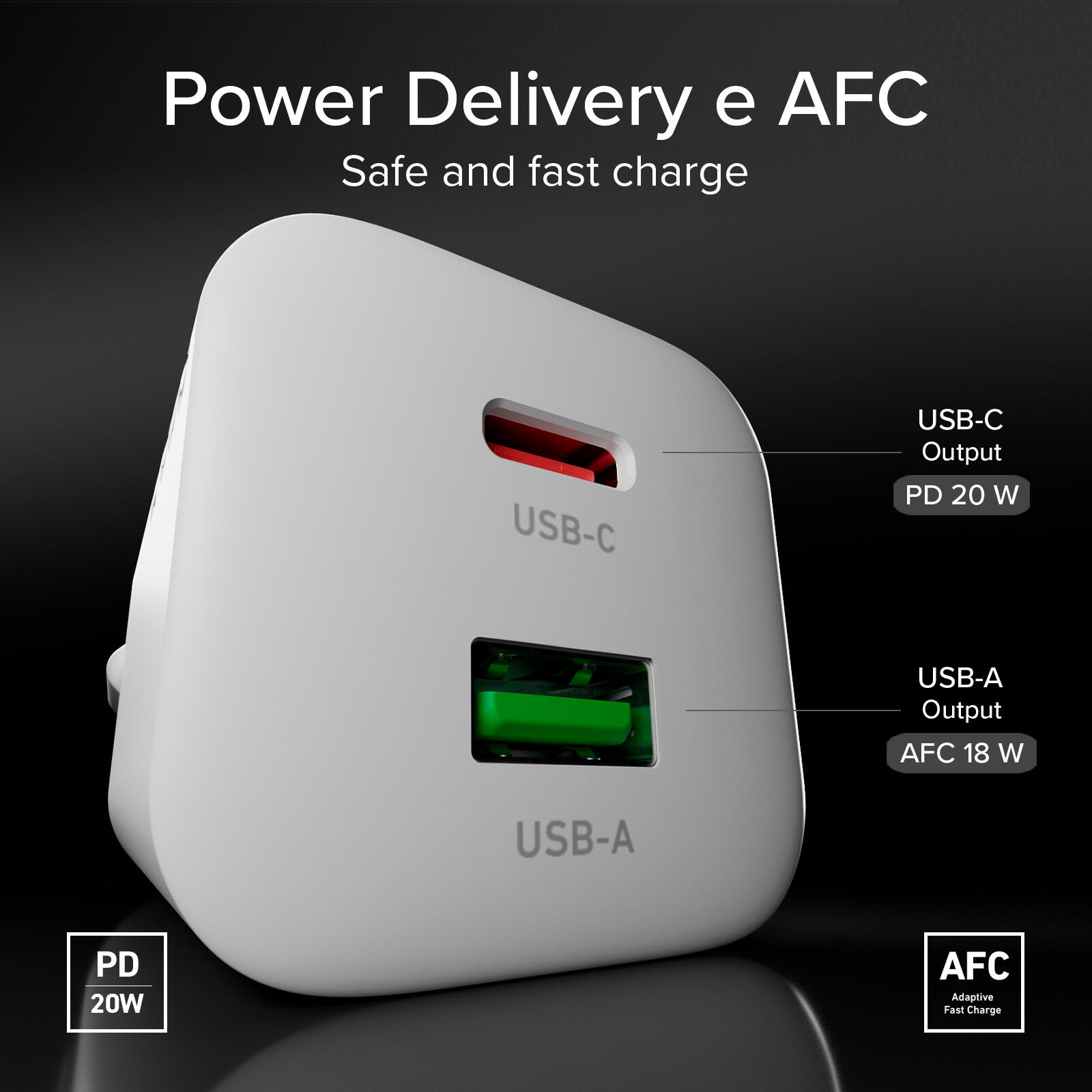 Kit de charge avec chargeur mural 20W GaN Power Delivery et câble USB-C 1,5 m 4/7