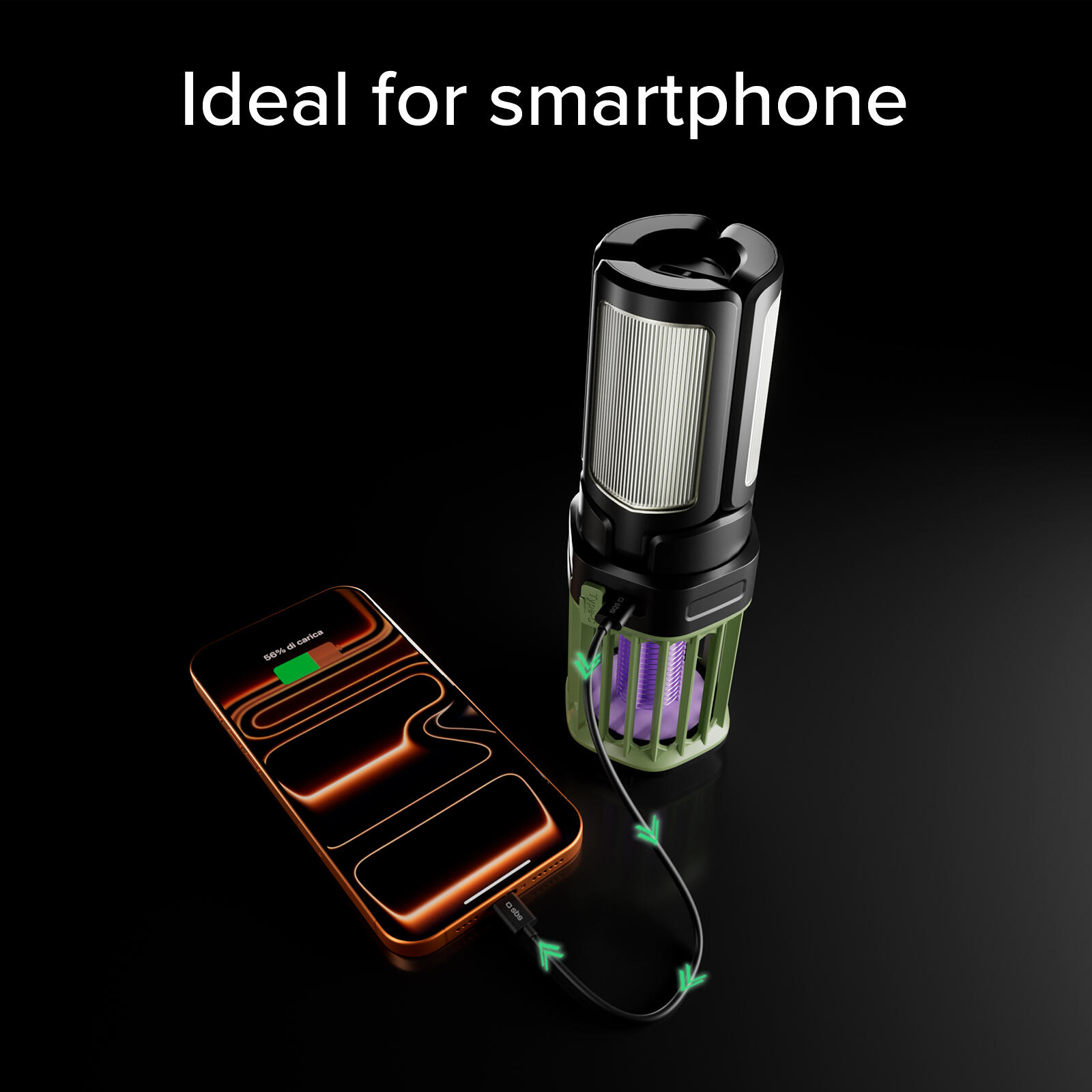 Lanterna Antizanzare da Tenda, Bivacco, Van con PowerBank 3000mAh Integrato 7/7