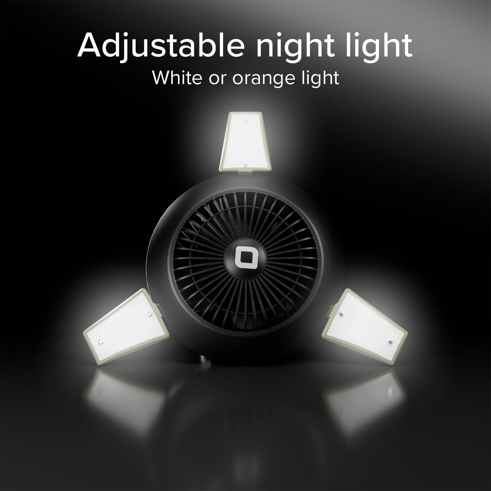 Ventola con Luce per Tenda, Bivacco, Van e Power Bank 4000mAh Integrato 5/7