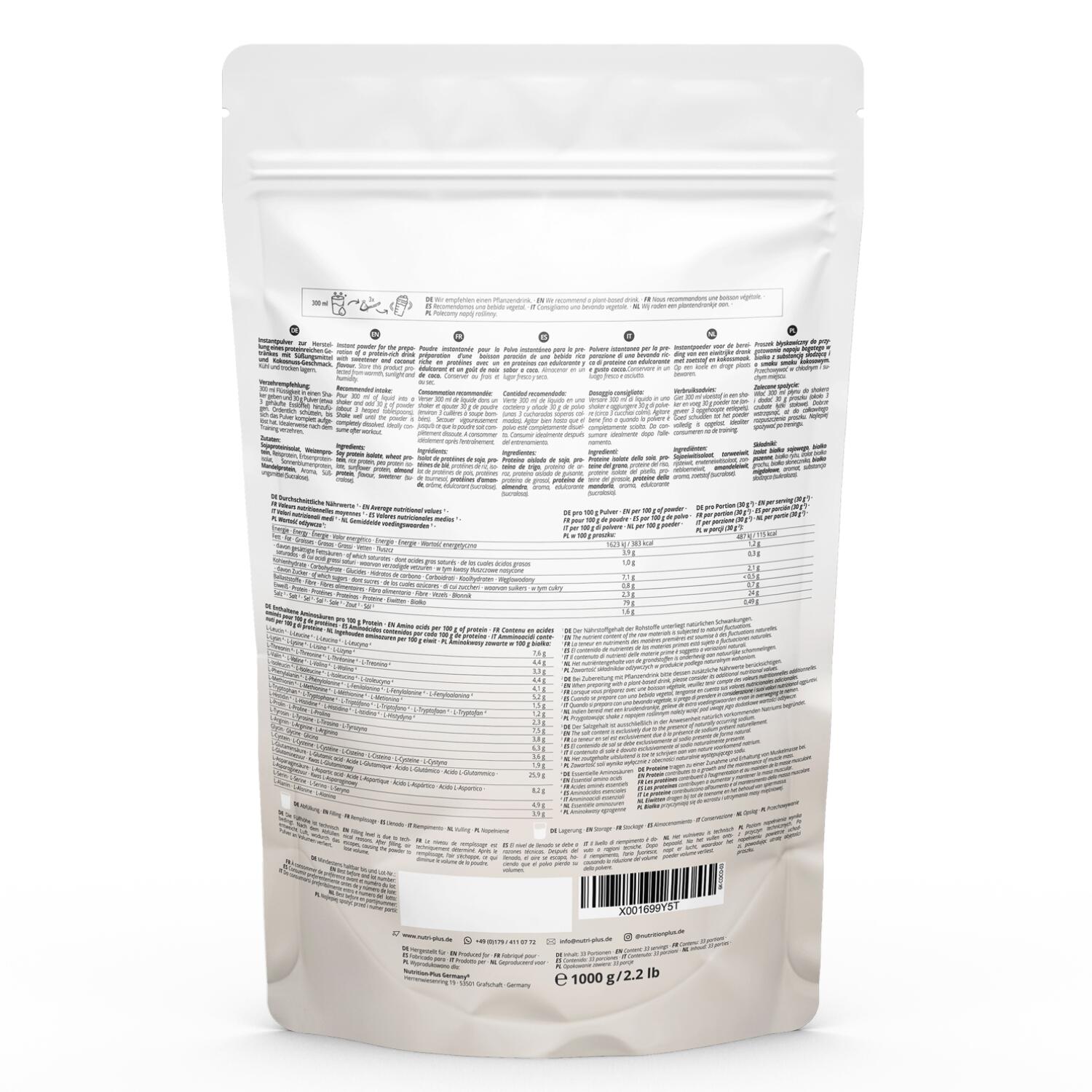 Proteinpulver 6K 1000g - Coconut 2/5