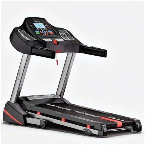 Lifelong LLTM153 Fit Pro 4.5 HP Peak Motorised with LCD Display, Max Speed 14km/hr| Max User Weight 110Kg, Heart Rate Sensor, Manual Incline, Speaker|Treadmill for Home | Black -  1