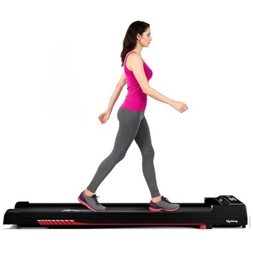 Lifelong Walking Pad for Home| 3HP Motor | 2 Level Manual Incline | LED Display & Remote Control| Foldable Treadmill |110Kg Capacity | 8km/h Speed | Gym Equipment for Home Workout (Black) LLTM181-image-2