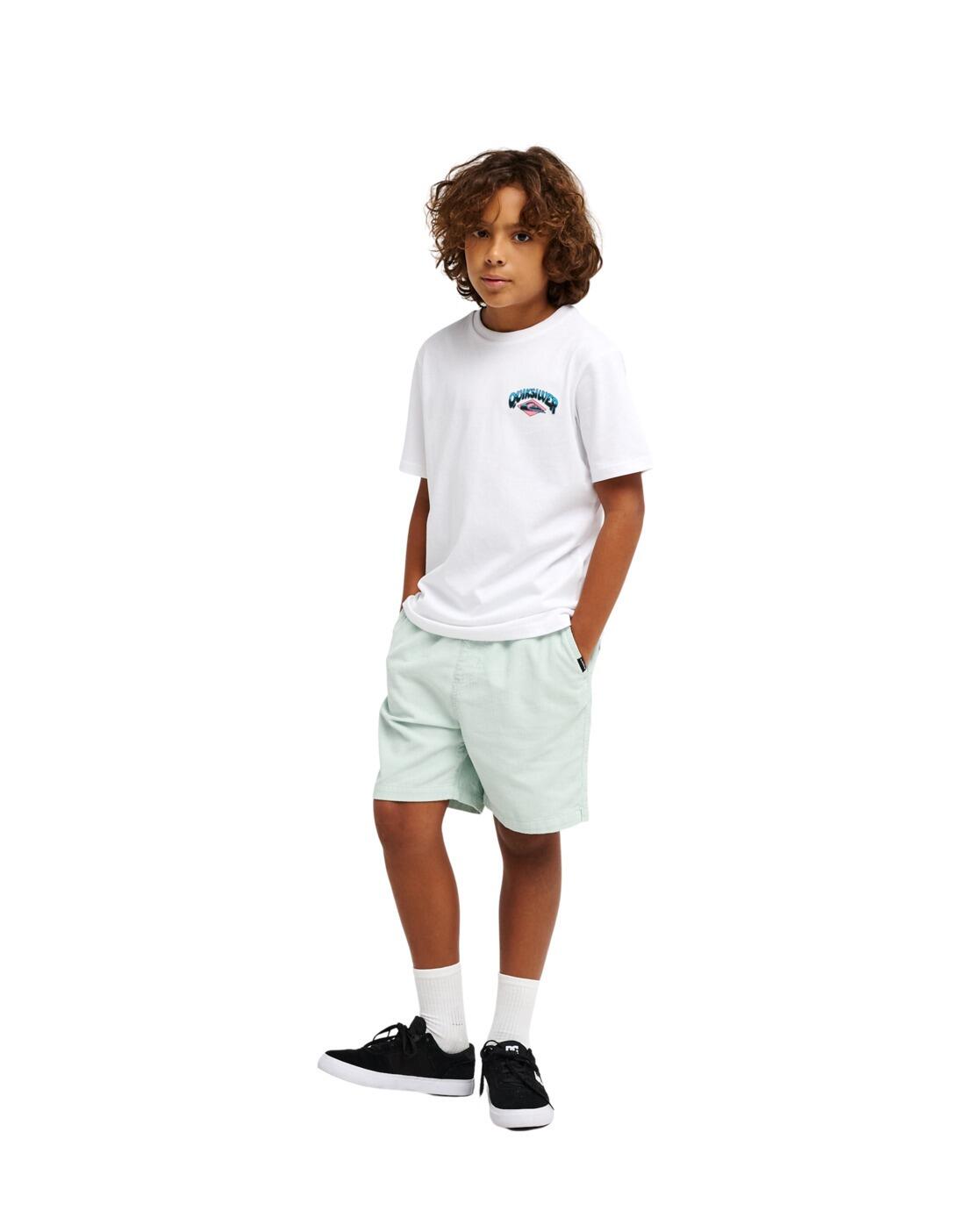 T-Shirt à manches courtes PALM HORIZON Blanc Garçon 4/4