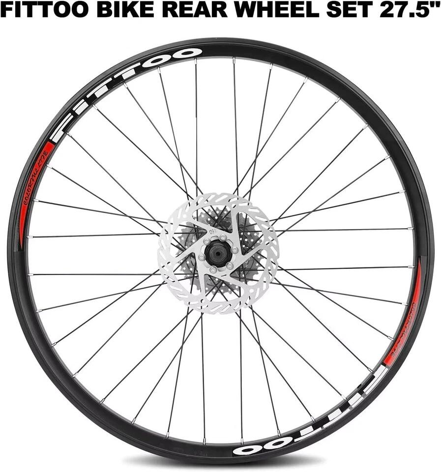 Fittoo 27.5" MTB Rear Wheel Disc Brake with 8 Speed Cassette & 160mm Rotor