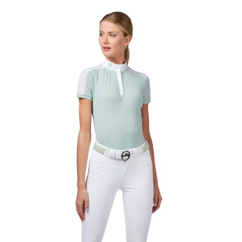 CHEMISE DE COMPÉTITION MANCHES COURTES  ALIMINI VERT GELÉ 1/2
