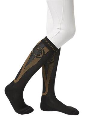 ROBBIO SOCKEN SCHWARZ/TOBACCO