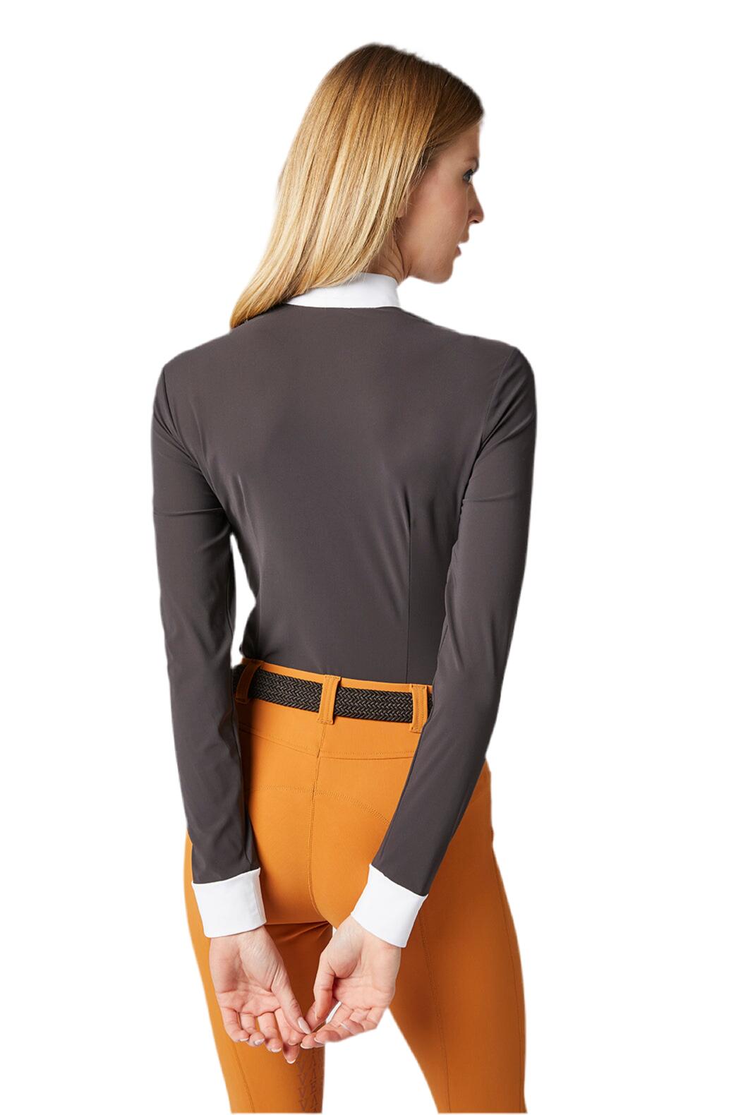 CHEMISE MANCHES LONGUES  TRICHIANA MARRON FONCÉ 2/3