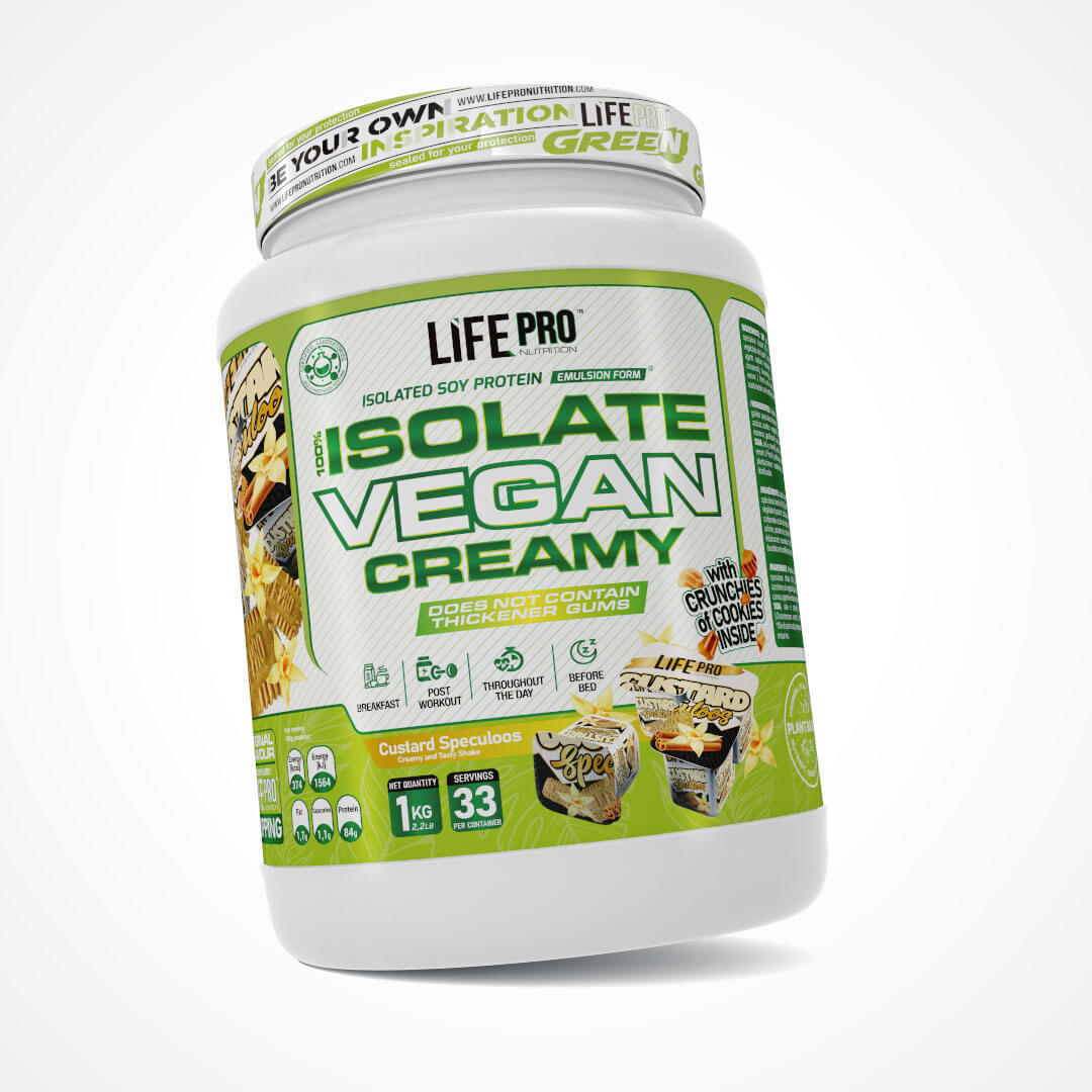 Proteína Vegetal Life Pro Isolate Vegan Creamy 1kg Textura cremosa dieta vegana 4/6