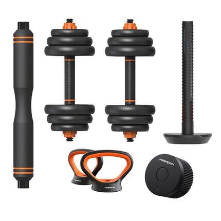Smart kit haltère + barre + kettlebell + capteur Xiaomi Fed 20 kg