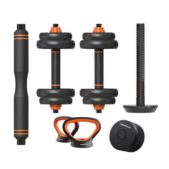 Smart Kit haltère + barre + kettlebell + capteur Xiaomi Fed 10 kg
