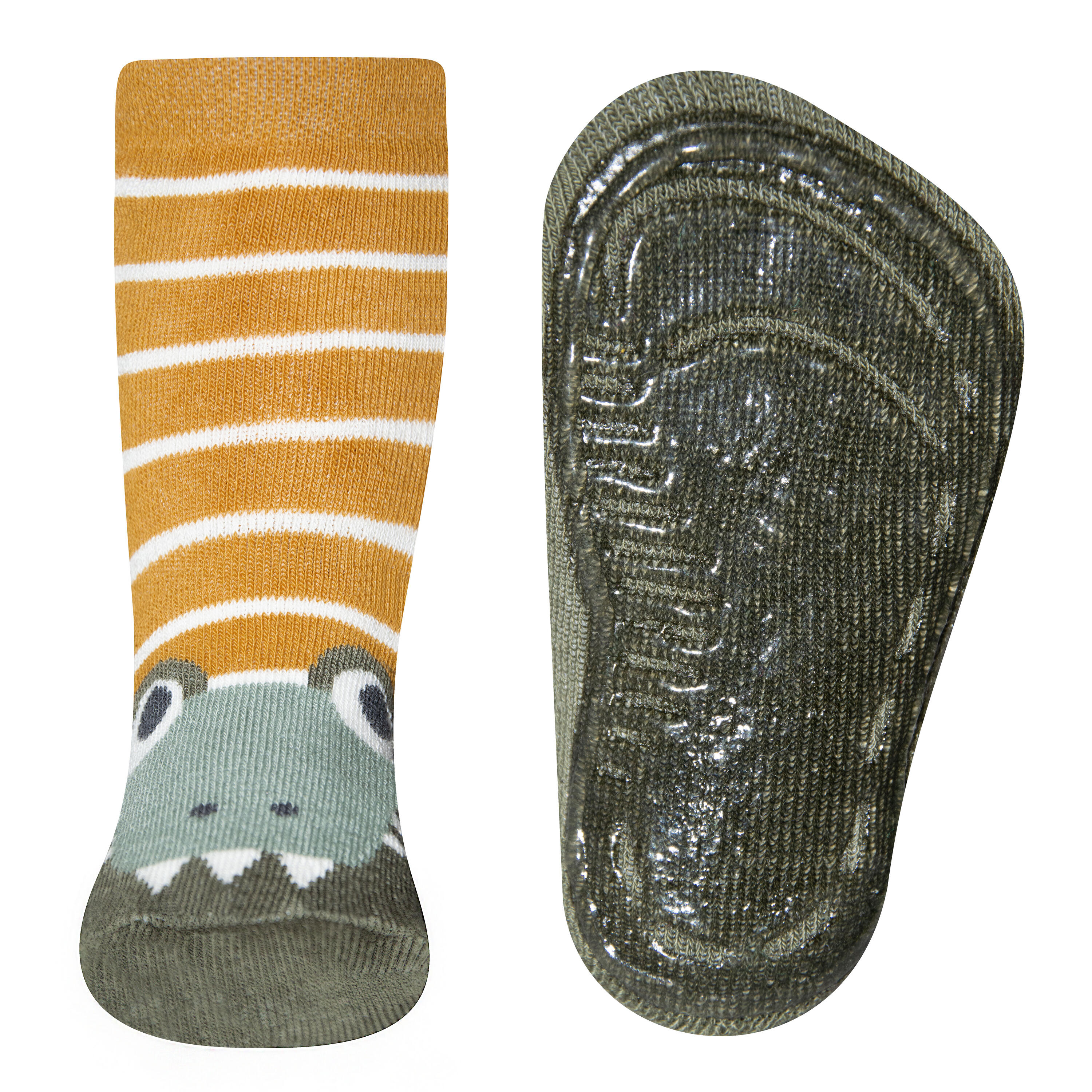 Lot de 2 paires de chaussettes antidérapantes SoftStep Crocodile 3/5
