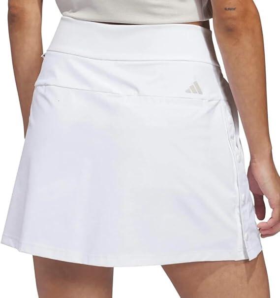 Adidas BTC Twisteave Skort, Golfrock für Damen, Weiß 3/4