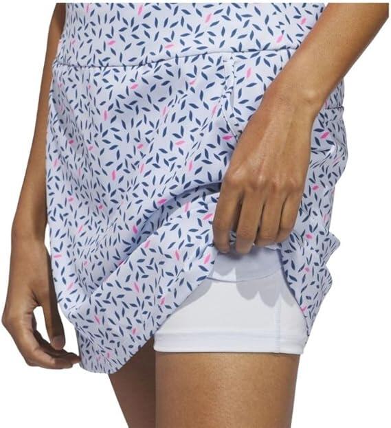 Jupe-short imprimée Adidas Ultimate, jupe de golf pour femme, bleu clair 2/3
