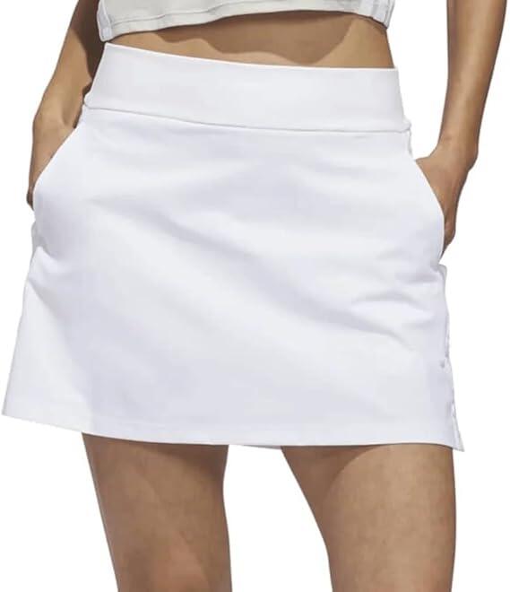 Jupe-short Adidas BTC Twisteave, jupe de golf pour femme, blanche 2/4