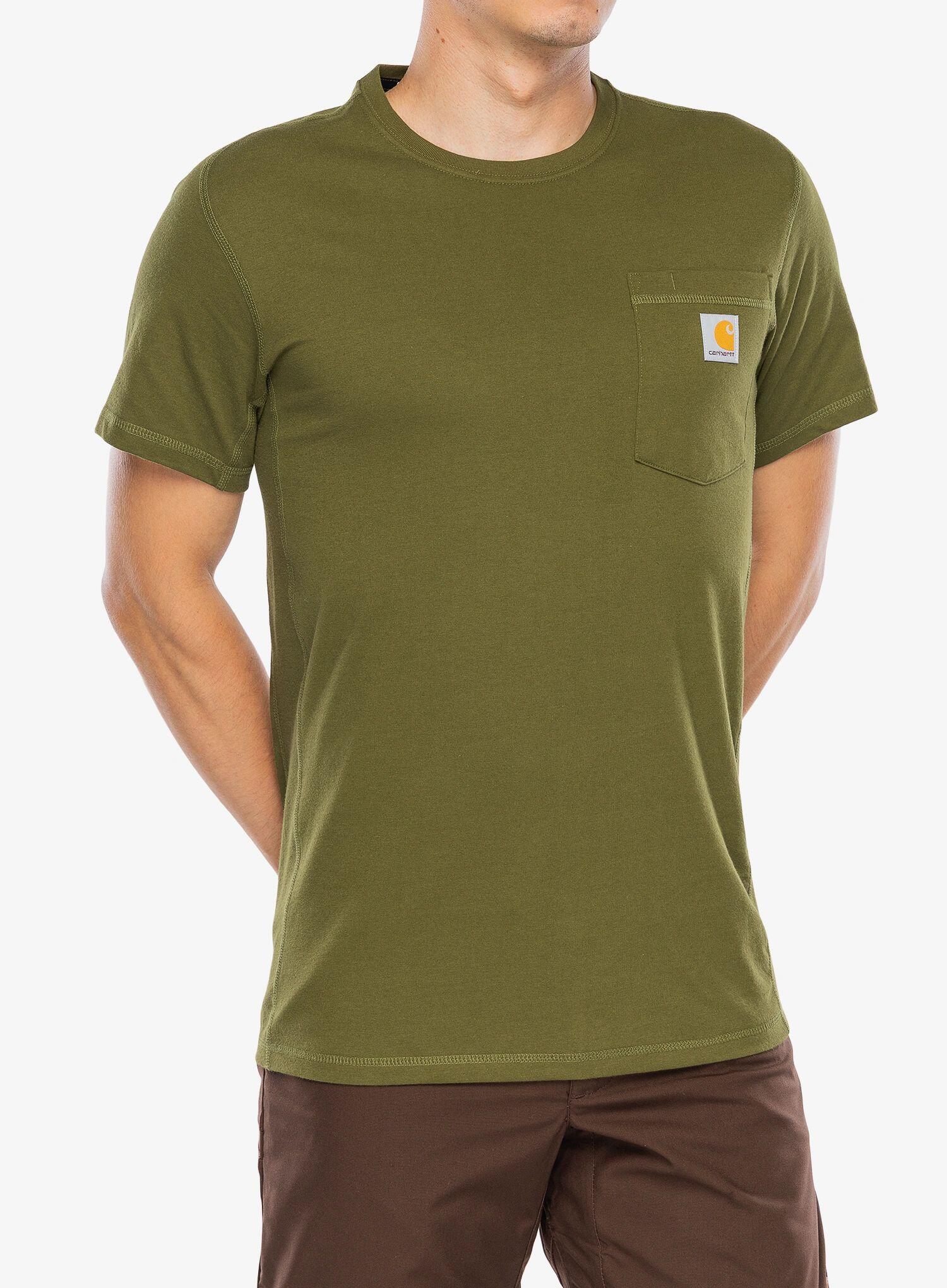 Koszulka bawełniana Carhartt Force Pocket S/S T-Shirt 3/4
