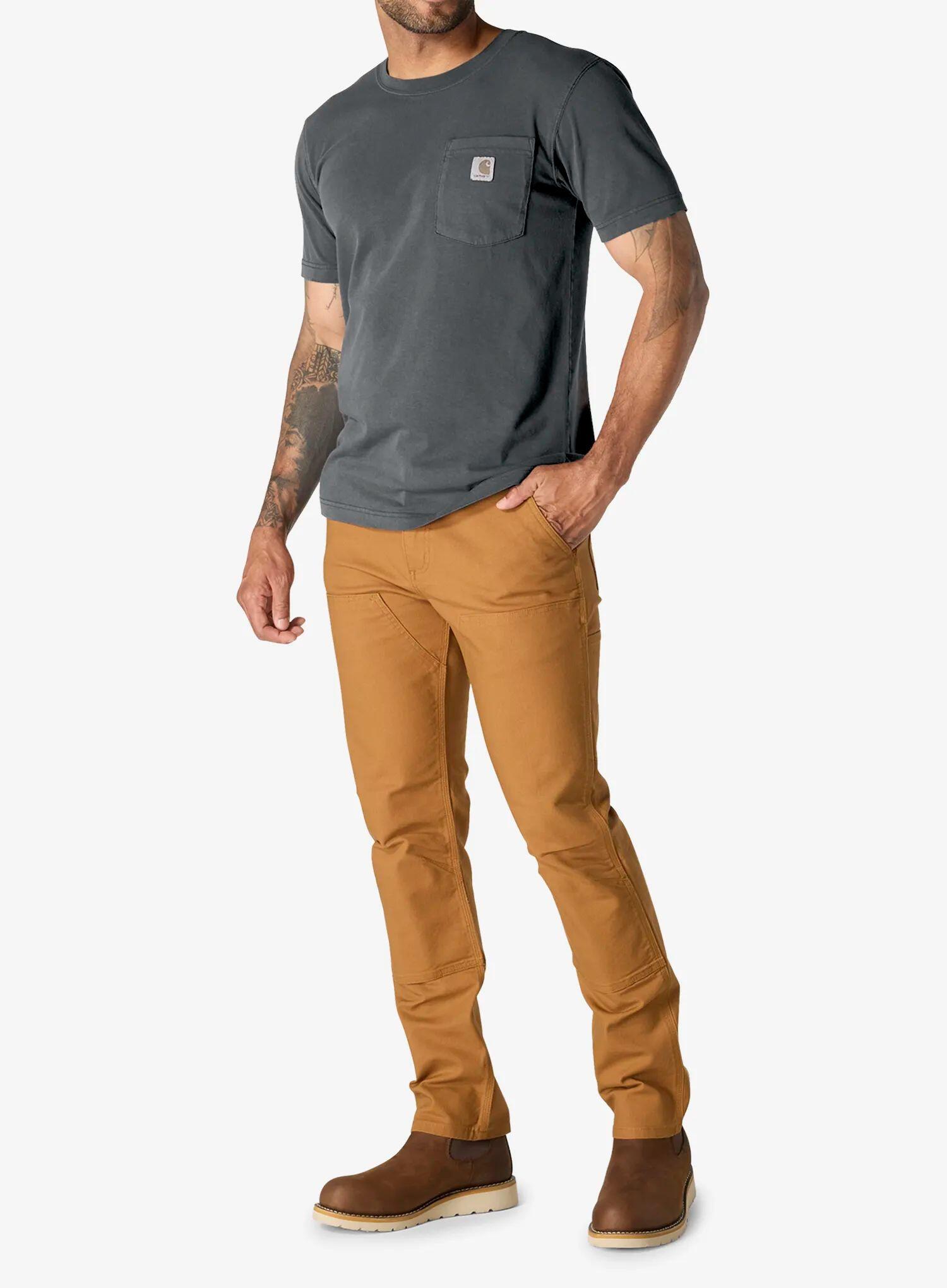 Koszulka bawełniana Carhartt Irvine Relaxed Garment Dyed T-Shirt 3/5