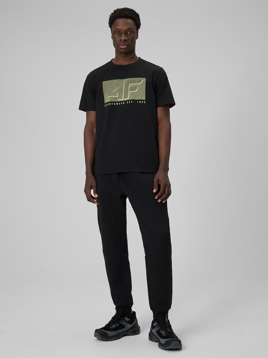 T-shirt regular z nadrukiem męski 4F 4FRSS26TTSHM3991 6/7