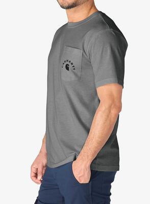 Koszulka z nadrukiem carhartt irvine relaxed work t-shirt