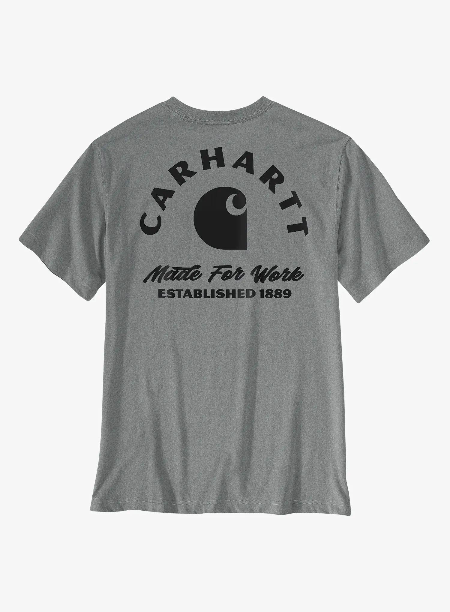 Koszulka z nadrukiem Carhartt Irvine Relaxed Work T-Shirt 6/7