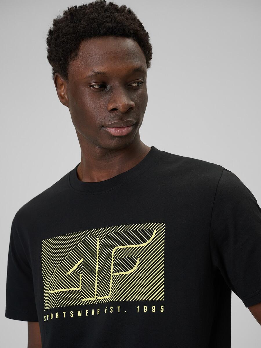 T-shirt regular z nadrukiem męski 4F 4FRSS26TTSHM3991 5/7